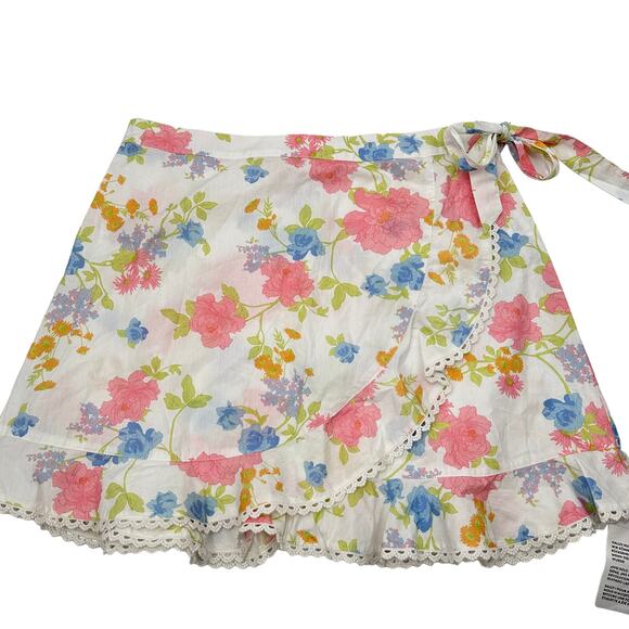 Miss Selfridge NWT Asos 2 Piece Poplin Floral Crop Top & Skirt Set  // 10 & 12 - Picture 4 of 14